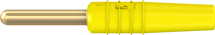 2 mm plug complete yellow - SLS2-S yellow
