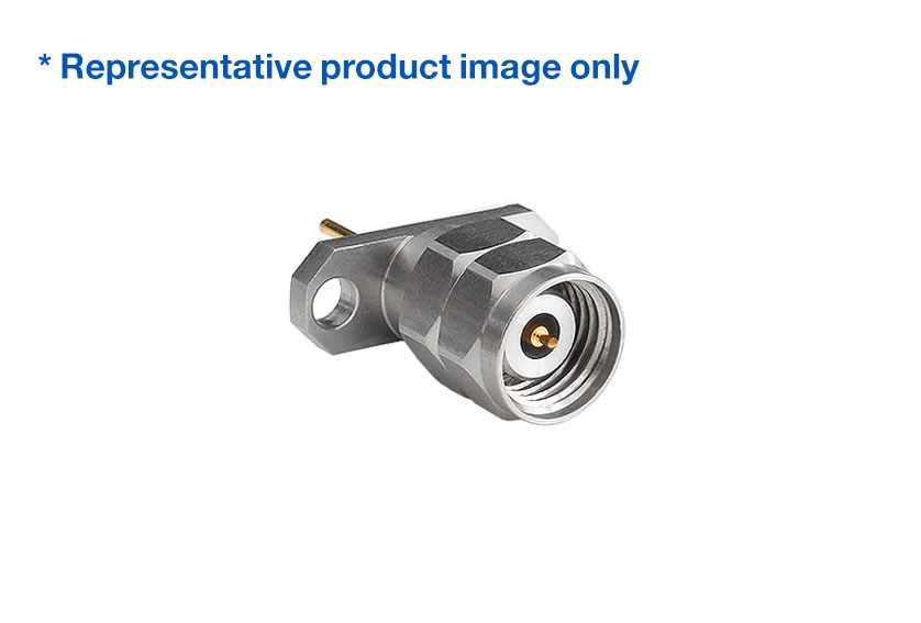 2.4mm Jack Straight 2 Hole Flange RF Connector
