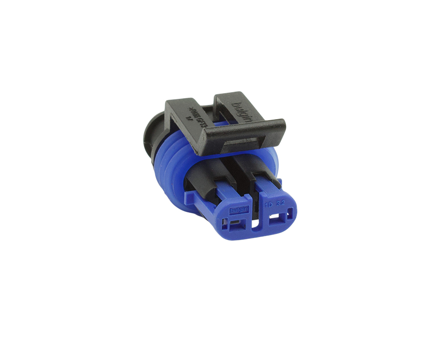 2 Contacts Female Automotive Rectangular Black Connector