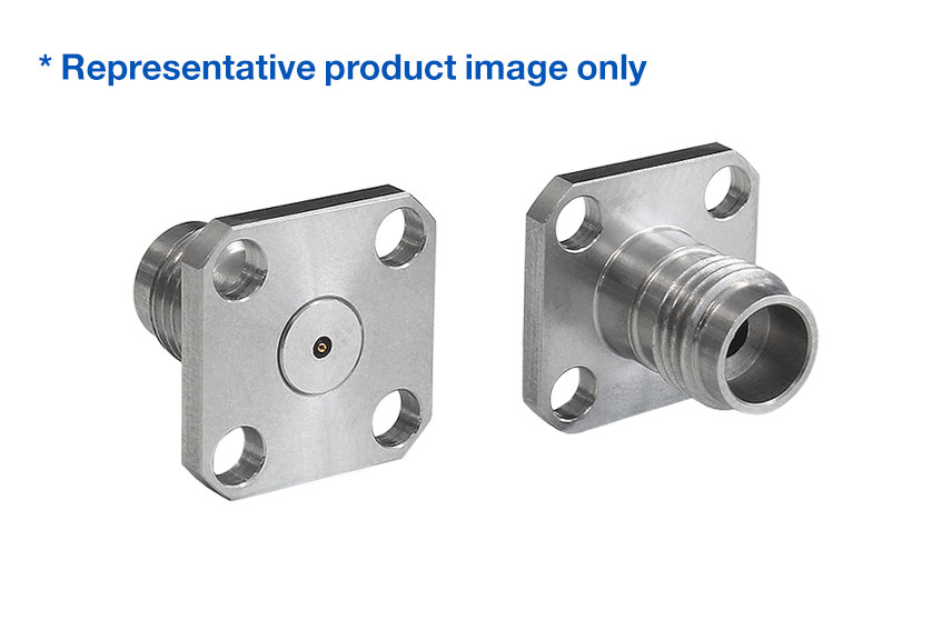 2.4mm Jack Straight 4 Hole Flange RF Connector