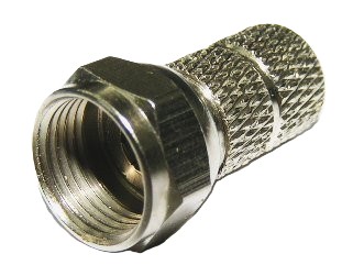 F-stekker draai op RG59