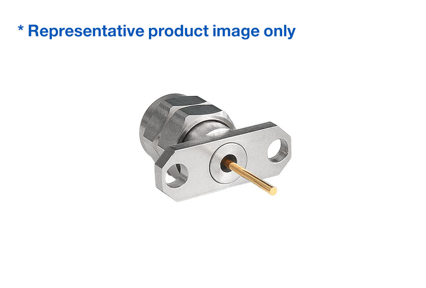 2.4mm Jack Straight 2 Hole Flange RF Connector