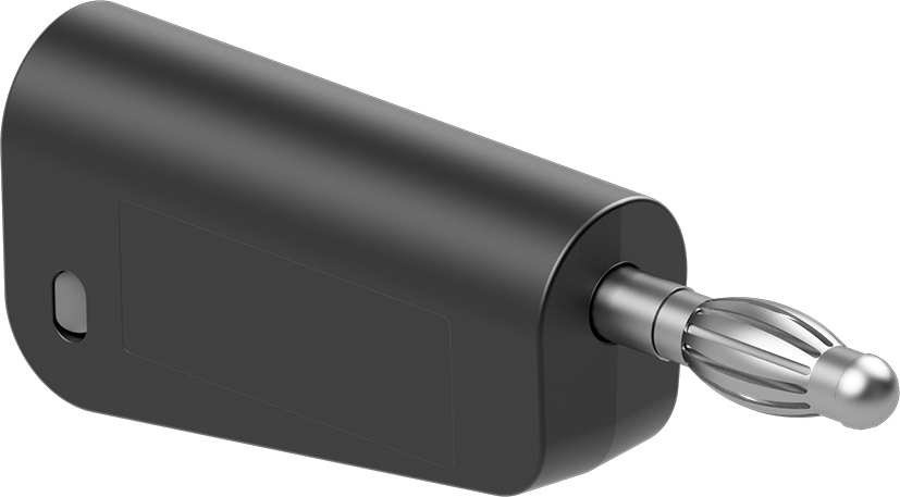 4 mm plug complete black - LM-4N-30 black