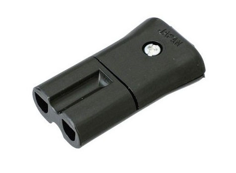 Power plug Female 2 Pin Cable part Black
