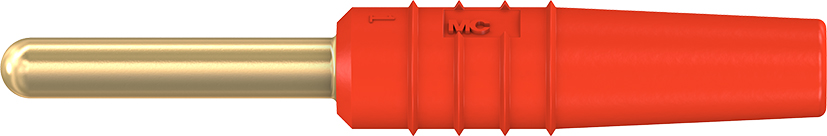 2 mm plug complete red - SLS2-S red