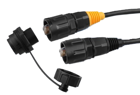 RJ45 putthrough Connection Chassis socket