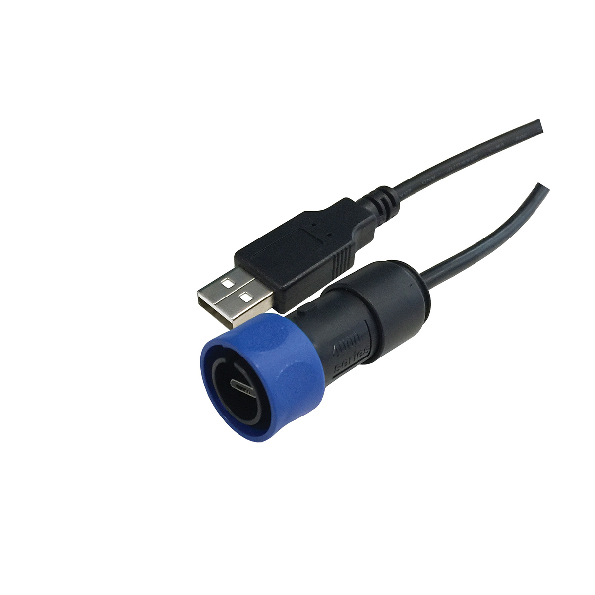 Fully Overmoulded USB Cable PXP4040 Series USB Standard A Plug To Sealed Micro B Plug 2M Cable