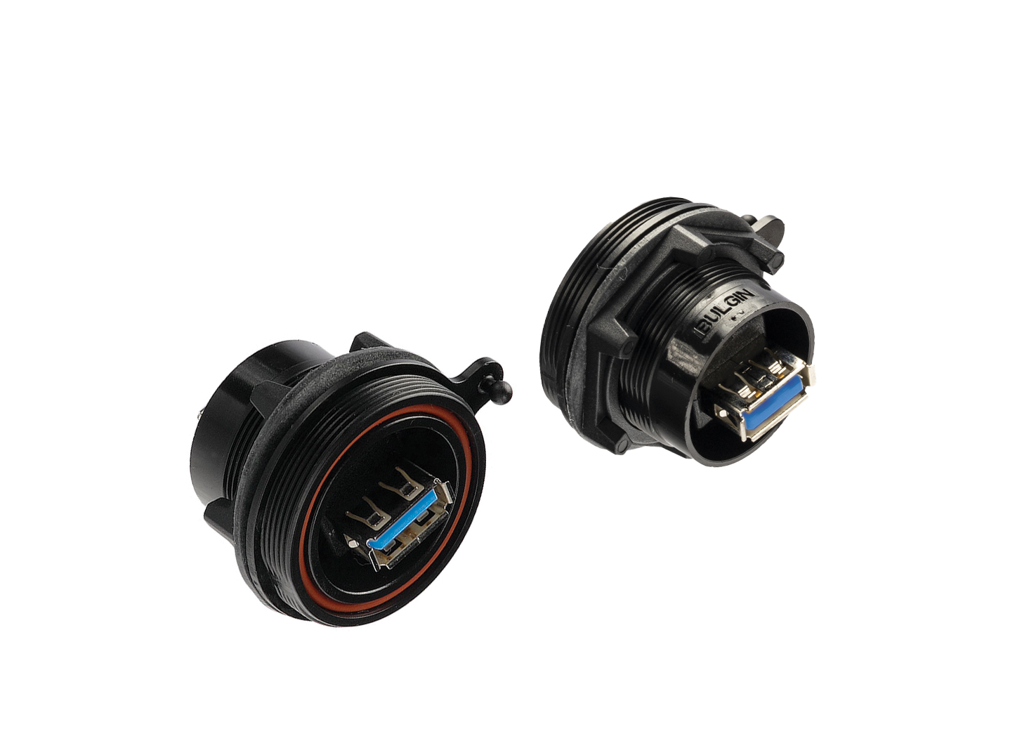 Front Panel Mount Connector PX0842 Series USB 3.0 Sealed A Socket Front of Panel to Standard B Socket Rear of Panel