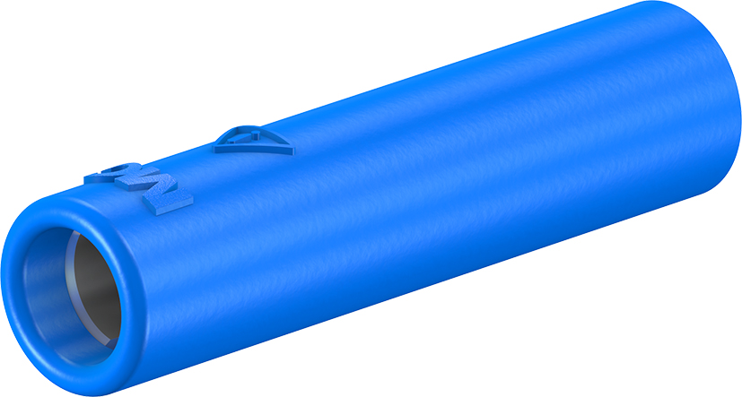 4 mm socket blue - B4-E-IM4-I blue