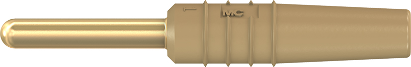 2 mm plug complete brown - SLS2-S brown