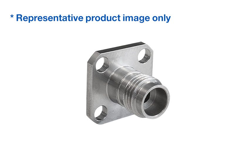 2.4mm Jack Straight 4 Hole Flange RF Connector