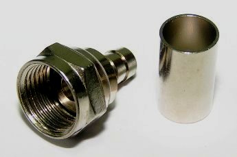 F connector Male Crimp for RG59
