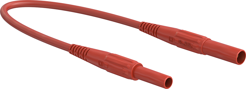 4 mm safety test lead 100 cm red - XKF-414 red