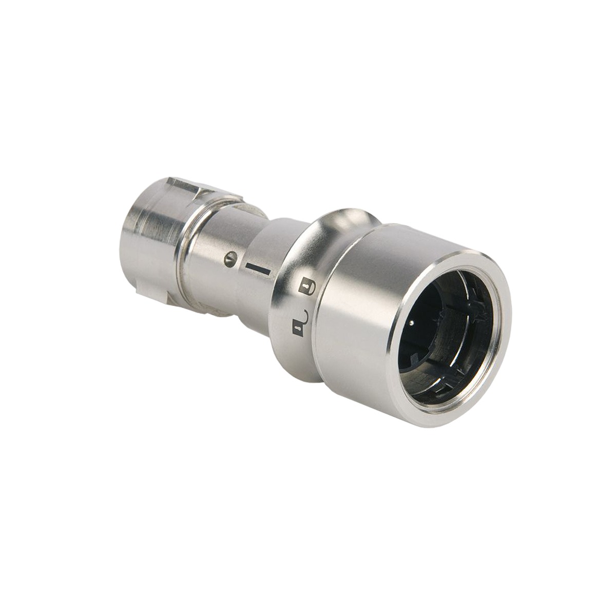 PXM6010 Series 2 Contact Socket Crimp/Solder Termination (contacts available separately) 7mm-9mm Cable (Yellow Gland) Metal Body With Braid Termination