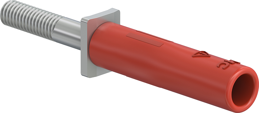 4 mm adapter red - A-SLK4-RS red