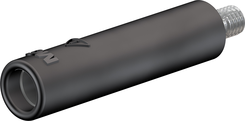 4 mm socket black - B4-E-M3-I black