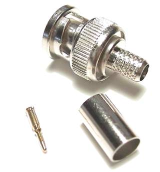 BNC Plug Crimp for RG59 50 Ohm