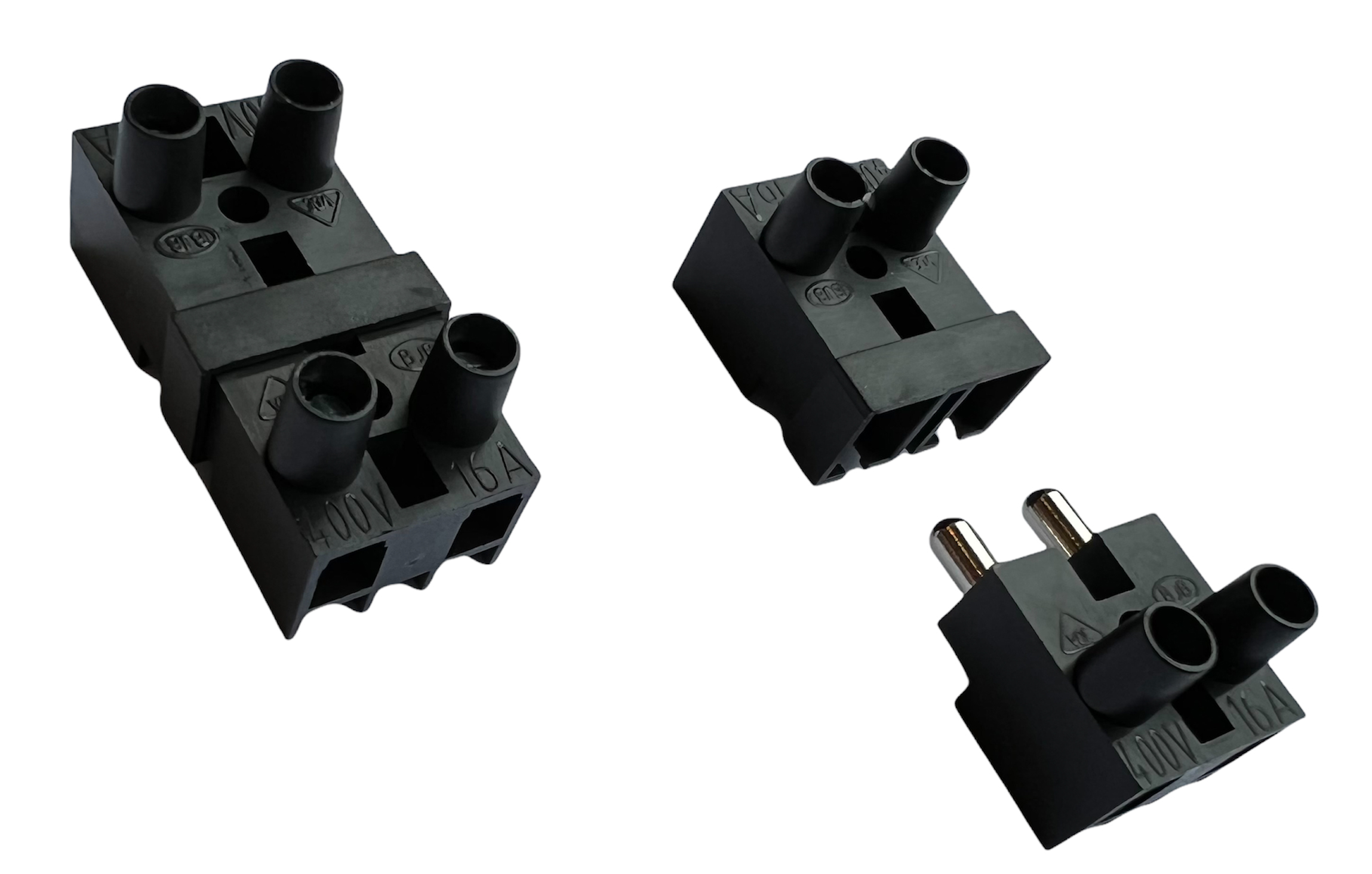CONNECTOR STRIP MALE & FEMALE 2-POLE connectable