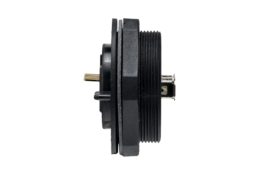 Rear Panel Mount USB 2.0 Connector PX0845 Series Sealed A Socket Front of Panel to PCB Mount Contacts