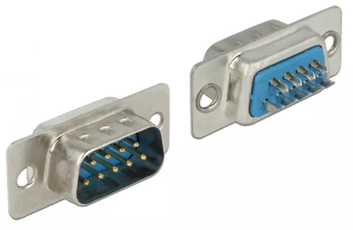 9 Pol. Male D-sub Solder contact