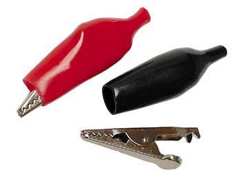 Krokodillenklem met vinylhoes 27 mm