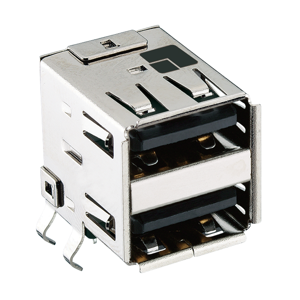 Double USB 2.0 chassis socket type A