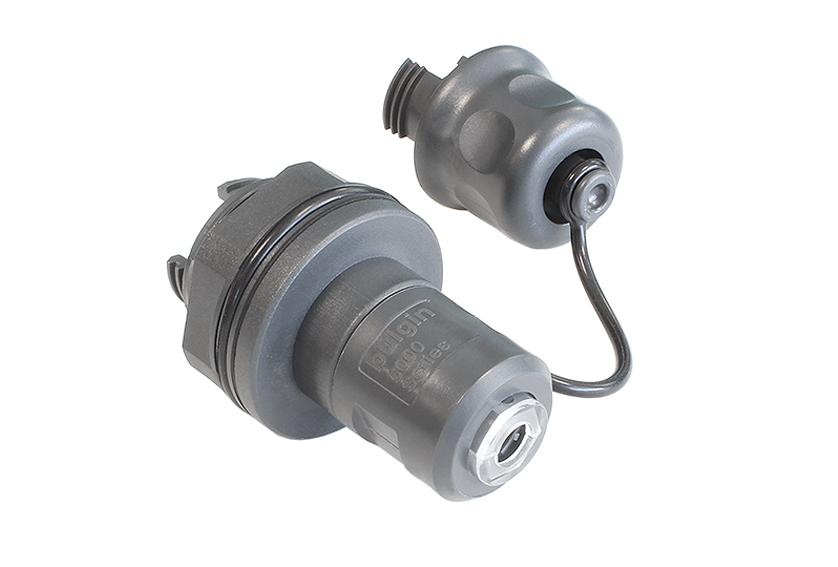 4 Channel Jam Nut Bulkhead Connector with Cable Retention