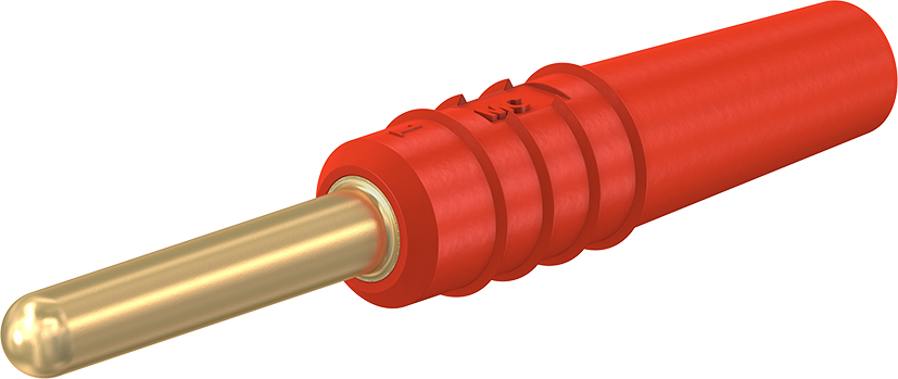 2 mm plug complete red - SLS2-S red