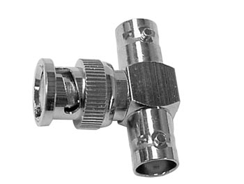 BNC T adapter 1 x Male - 2 x Female 50 Ohm