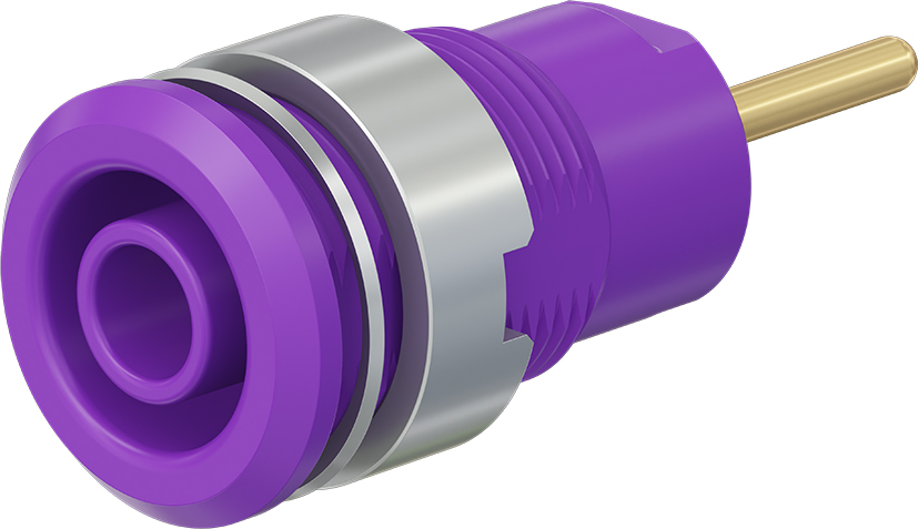 4 mm safety socket violet - SLB4-R violet