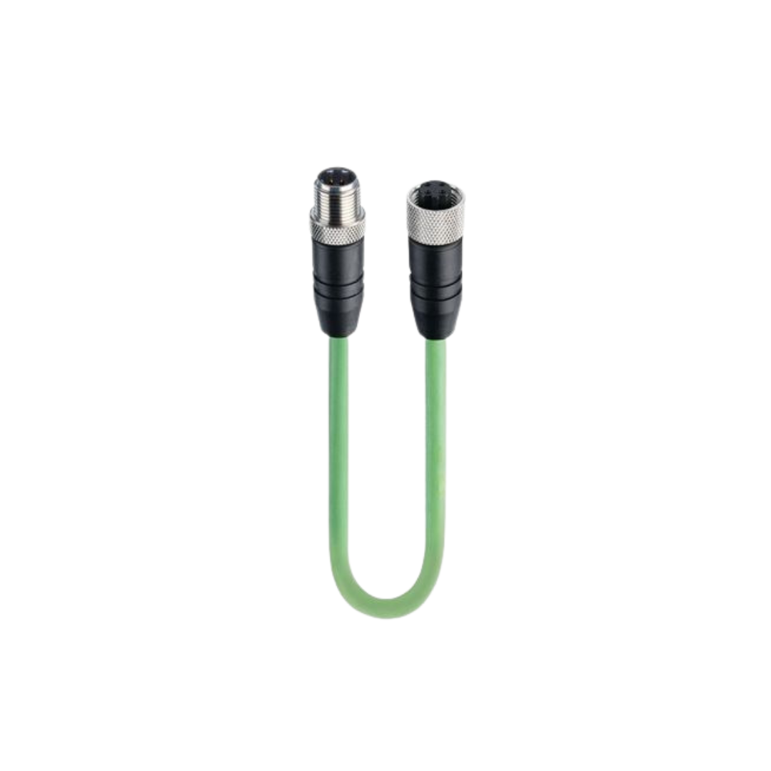 M12 - D-Coded Fast ethernet CAT5E Double-ended cordset Male- Female.png