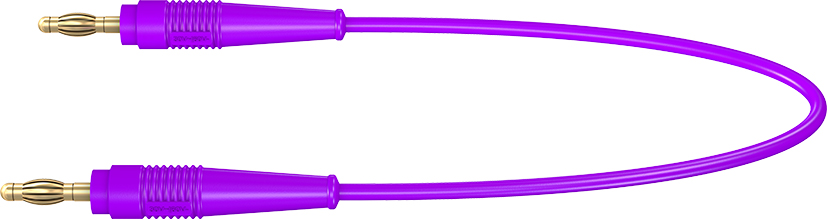 4 mm connecting lead 25 cm violet - LK410L-41/A violet
