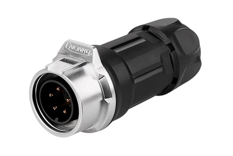 LP16 5-polige mannelijke contra-stekker In-Lijn Snelle vergrendeling IP67 plastic+metaal