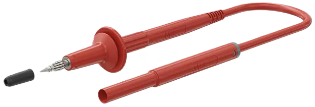 MULTILAM-stekker Ø 4 mm met  isolerende huls en test pen aan de uiteinden.