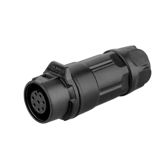 LP12 8-polige vrouwelijke contra-stekker In-Lijn Snelle vergrendeling IP67/68 kunstof