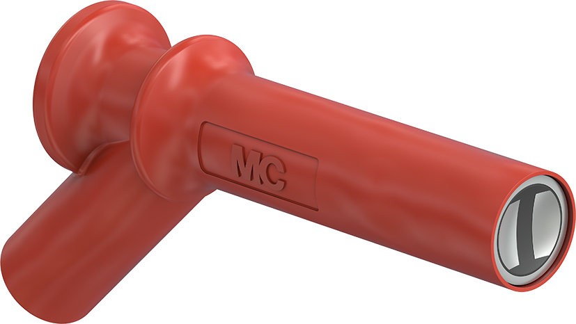 Magnetic adapter with rigit 4 mm socket red - XMA-11 red