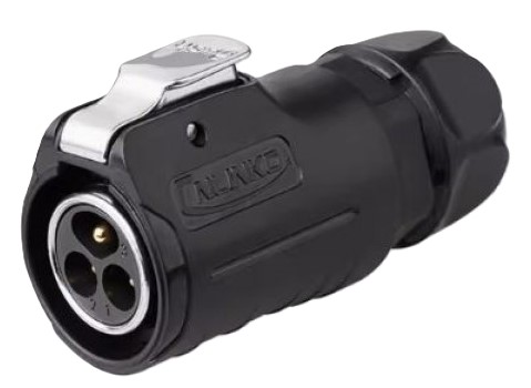 LP20 3-polige mannelijke connector Snelle vergrendeling IP67/68 kunststof+metaal