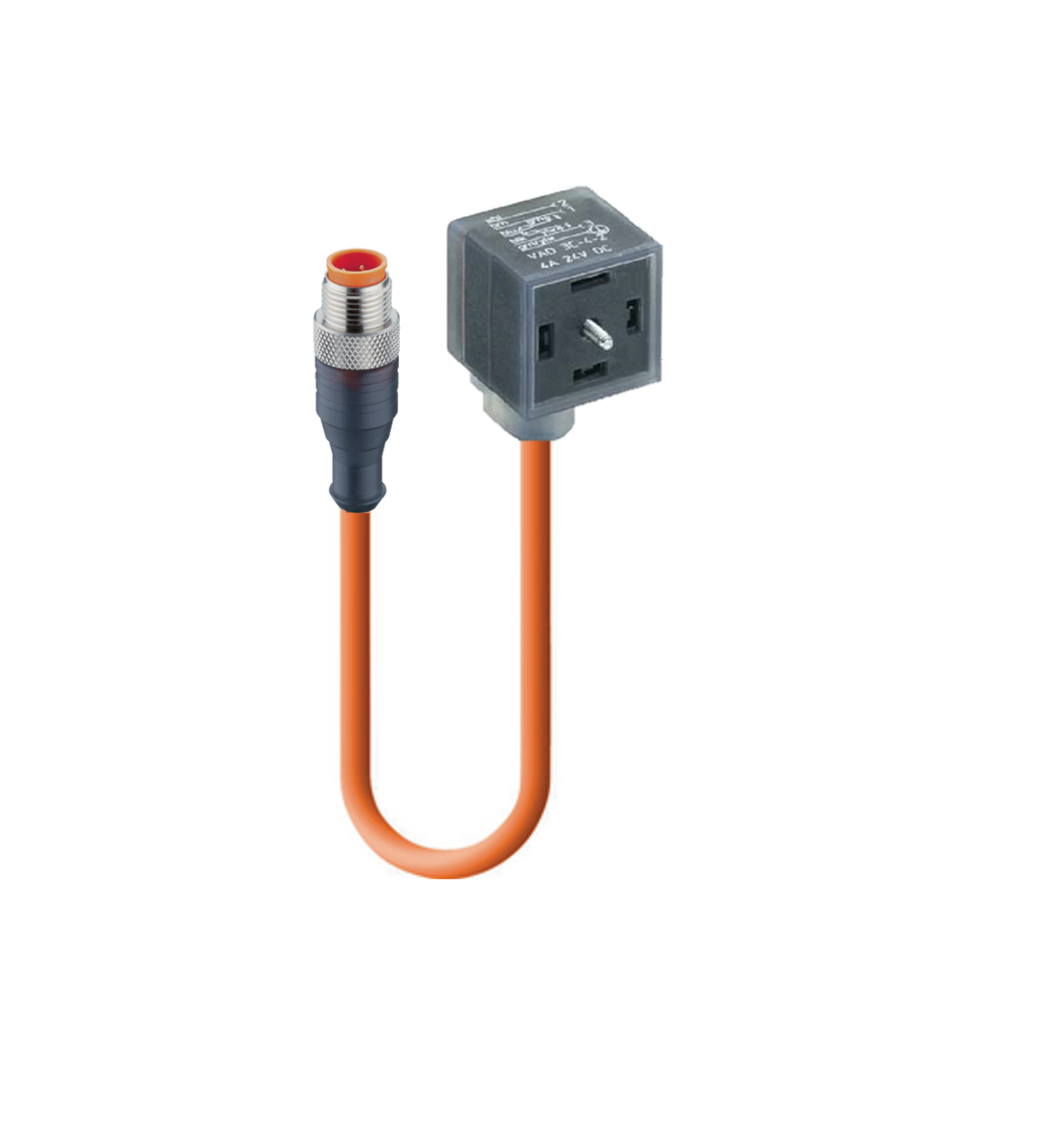 DIN EN 175301-803-A, Cordset, double ended