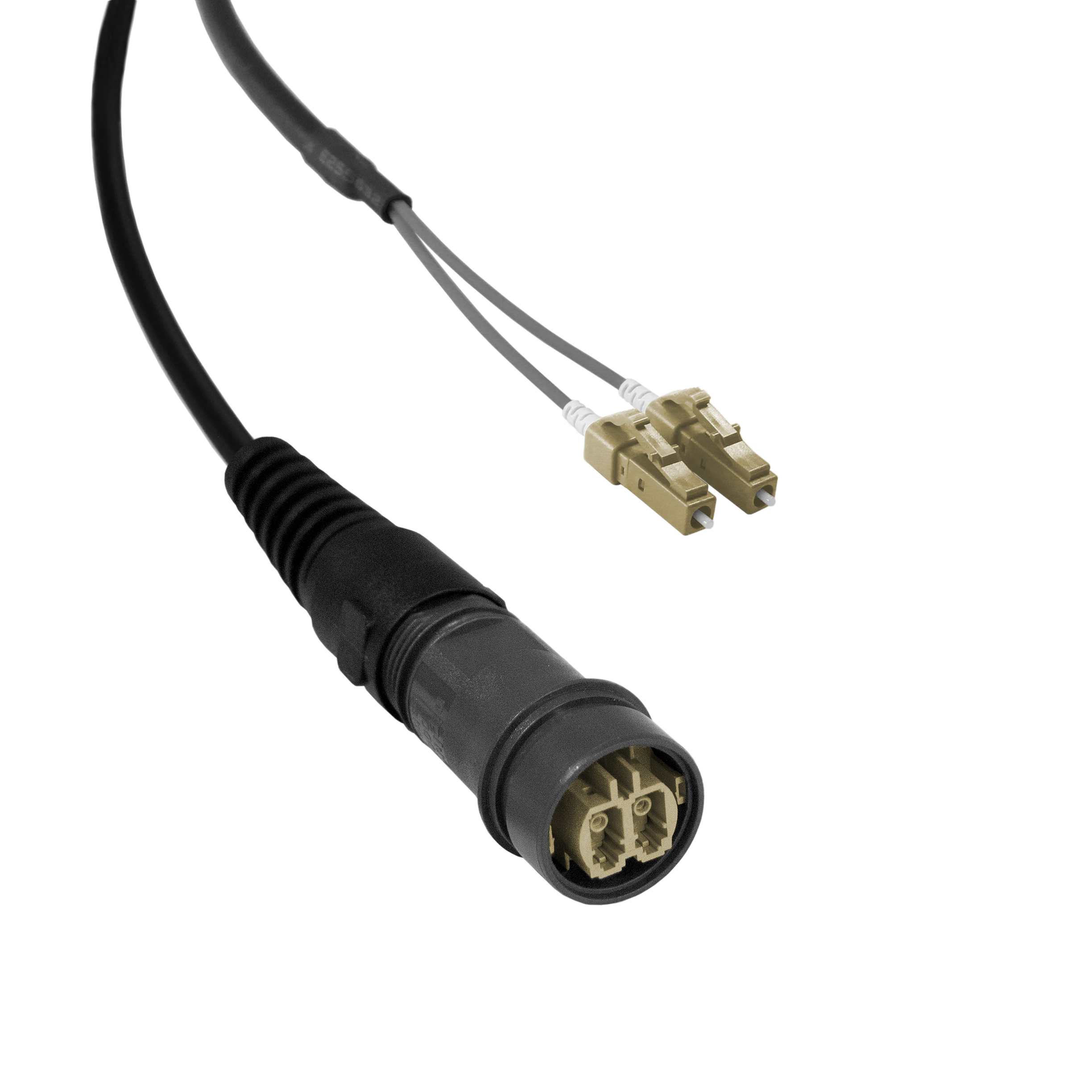 25 M, OM1 Multi Mode, Cabled, Inline fiber connector
