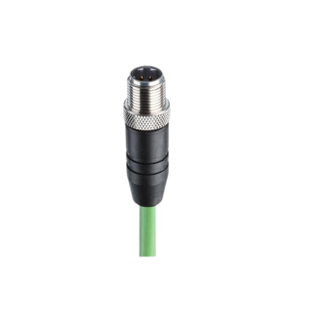 M12 D-Coded Fast ethernet CAT5E Single-ended cordset Male.png