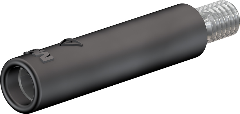 4 mm socket black - B4-E-M4-I black