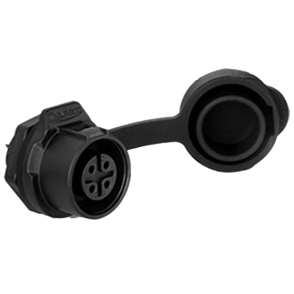LP12 4-pin female Chassis single hole Quick lock IP67/IP68 plastic