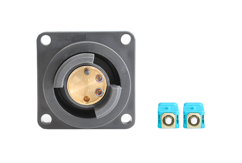 2 Channel Flange Mount to SC Connector Cable Assembly