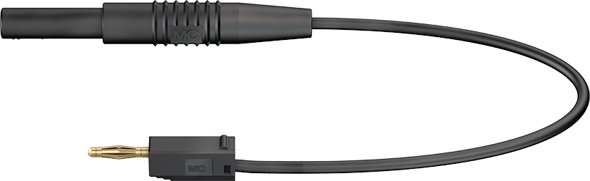 Adapter lead 15 cm black - AK205/405-BK black