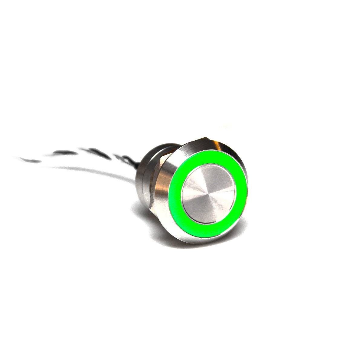 Capacitive switch, 22 mm, Normally Open ,Stainless Steel ,Natural ,Green LED ,12 VDC