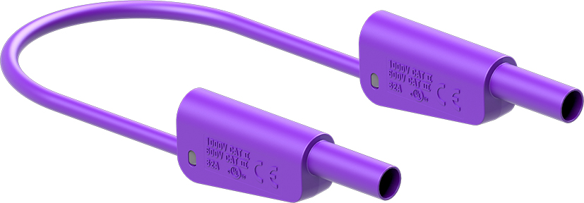 4 mm safety test lead 100 cm violet - SLK-4A-F25 violet