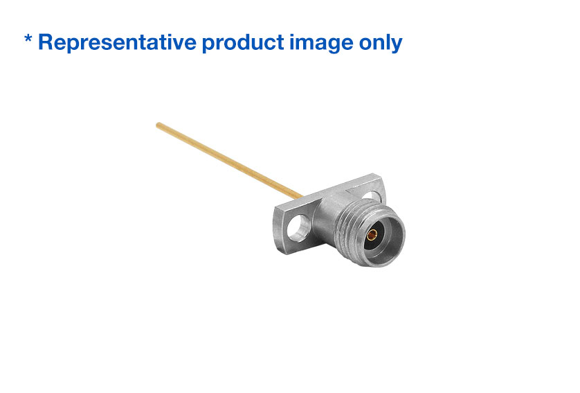 2.92mm Jack Straight 2 Hole Flange RF Connector
