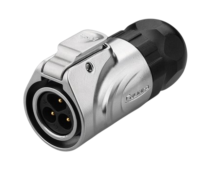 LP16 3pin male plug Quick lock IP67 metal housing