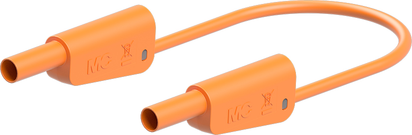 4 mm safety test lead 50 cm orange - SLK-4A-F25 orange