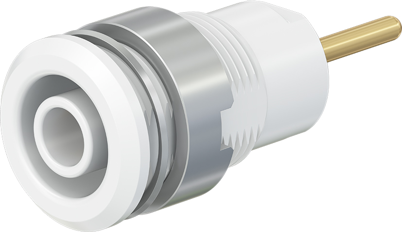 4 mm safety socket white - SLB4-R white